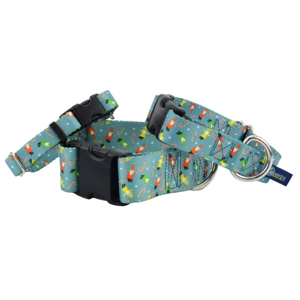 Jolly Gnomes Buckle Martingale Dog Collar – EarthStyle-Pet Collars & Leashes-BIG FRENCHIES-2 Hounds Design