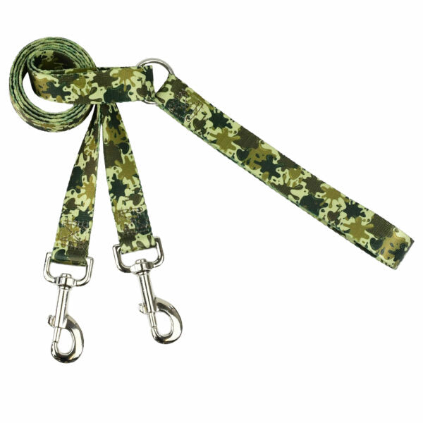 Archie Loves Mud Double Connection Leash – EarthStyle-Pet Collars & Leashes-BIG FRENCHIES-2 Hounds Design