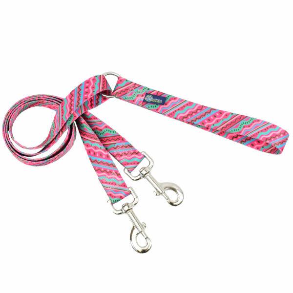 1980’s Double Connection Leash – EarthStyle-Pet Collars & Leashes-BIG FRENCHIES-2 Hounds Design