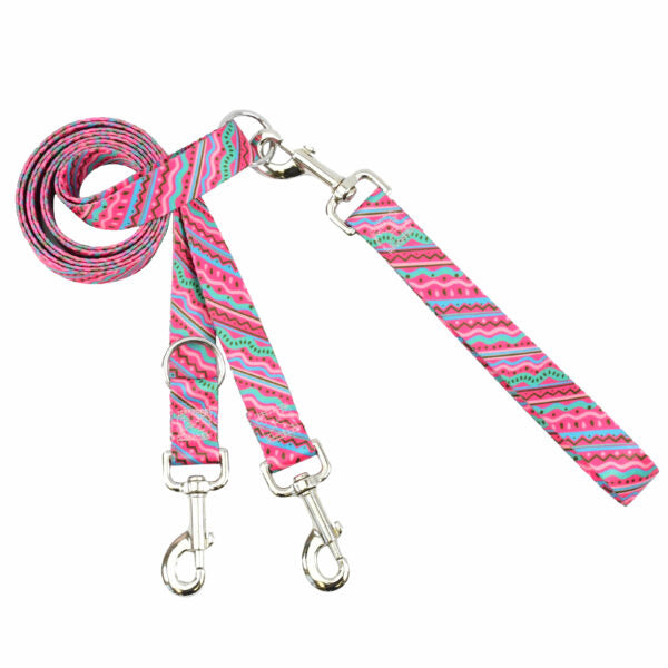 1980’s Double Connection Leash – EarthStyle-Pet Collars & Leashes-BIG FRENCHIES-2 Hounds Design