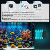 2K HD Aquarium & Terrarium Camera w/ Night Vision, Audio & 32GB Card - BIG FRENCHIES