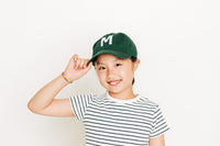 Hunter Green Letter Baseball Hat - BIG FRENCHIES