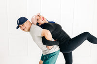 Dusty Rose Letter Athletic Hat - BIG FRENCHIES
