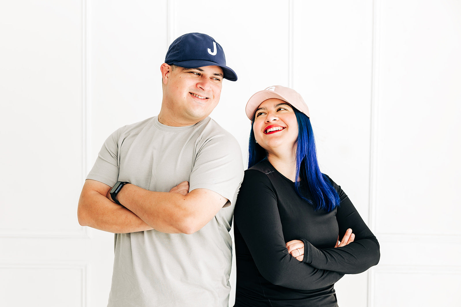 Navy Letter Athletic Hat - BIG FRENCHIES