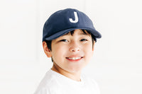 Navy Letter Athletic Hat - BIG FRENCHIES