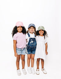 Dusty Rose Letter Baseball Hat - BIG FRENCHIES