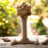 Honey Bone Dental Flower Tower - Indestructible Nylon Dog Chew Toy XL | USA - BIG FRENCHIES