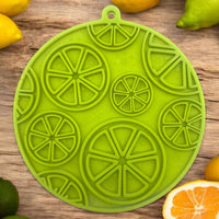 Citrus Design eMat - Enrichment Lick Mat For Dogs and Cats - with Suction Cups | USA Made - BIG FRENCHIES