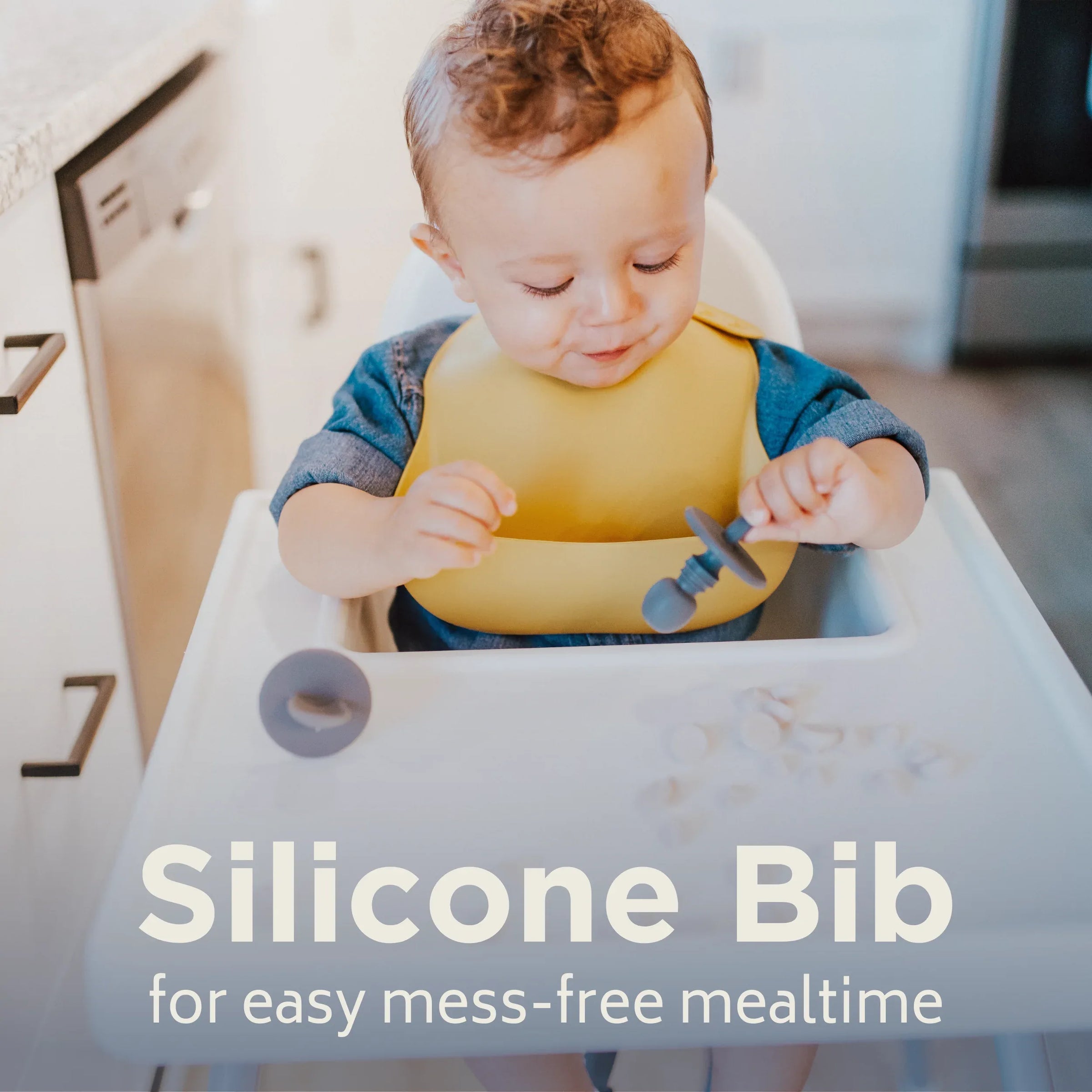 Sage Silicone Baby Bib - BIG FRENCHIES