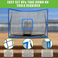 Golf Practice Net - Surface Wall (10ft x 7ft) - BIG FRENCHIES