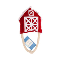 Country Living Faux Leather Red Barn Dog Chew Toy – Safe, Long-Lasting, and Non-Toxic - BIG FRENCHIES