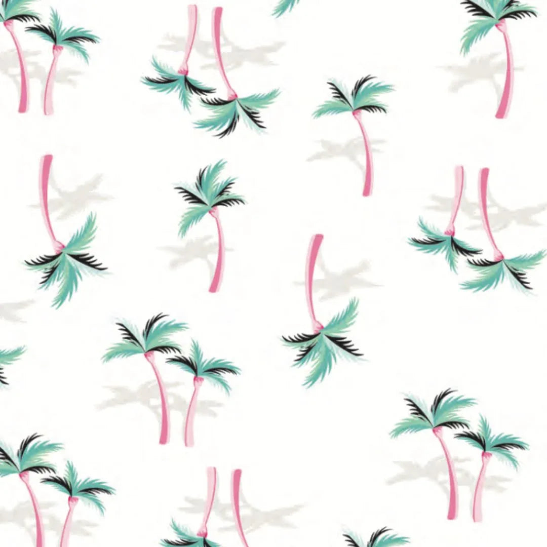 Miami Palm Tree White Two-Piece Set - BIG FRENCHIES