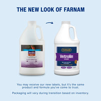 Farnam Vetrolin Shine Coat Conditioner & Shine Spray for Horses Mane Tail 64 oz.