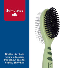 Coastal Safari Pin & Bristle Combo Dog Brush Dual Sided Plastic Handle Groomer