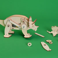 Dinosaur Robot Triceratops DIY Kit, Educational STEM Toy - BIG FRENCHIES
