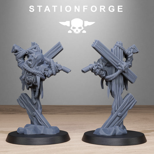 3D Printed GrimGuard Objective Markers by Stationforge Miniatures