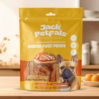 Jack PetPals Crafted Bite Chicken Sweet Potato Dog Treats (12oz) - BIG FRENCHIES