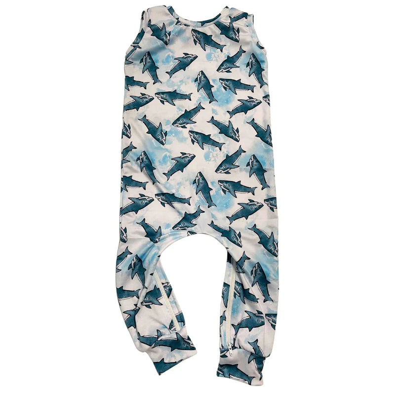 Sharks Zip Romper - BIG FRENCHIES