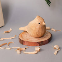 Hand Carved Cardinal Bird, Unique Gift for Loved Ones - BIG FRENCHIES