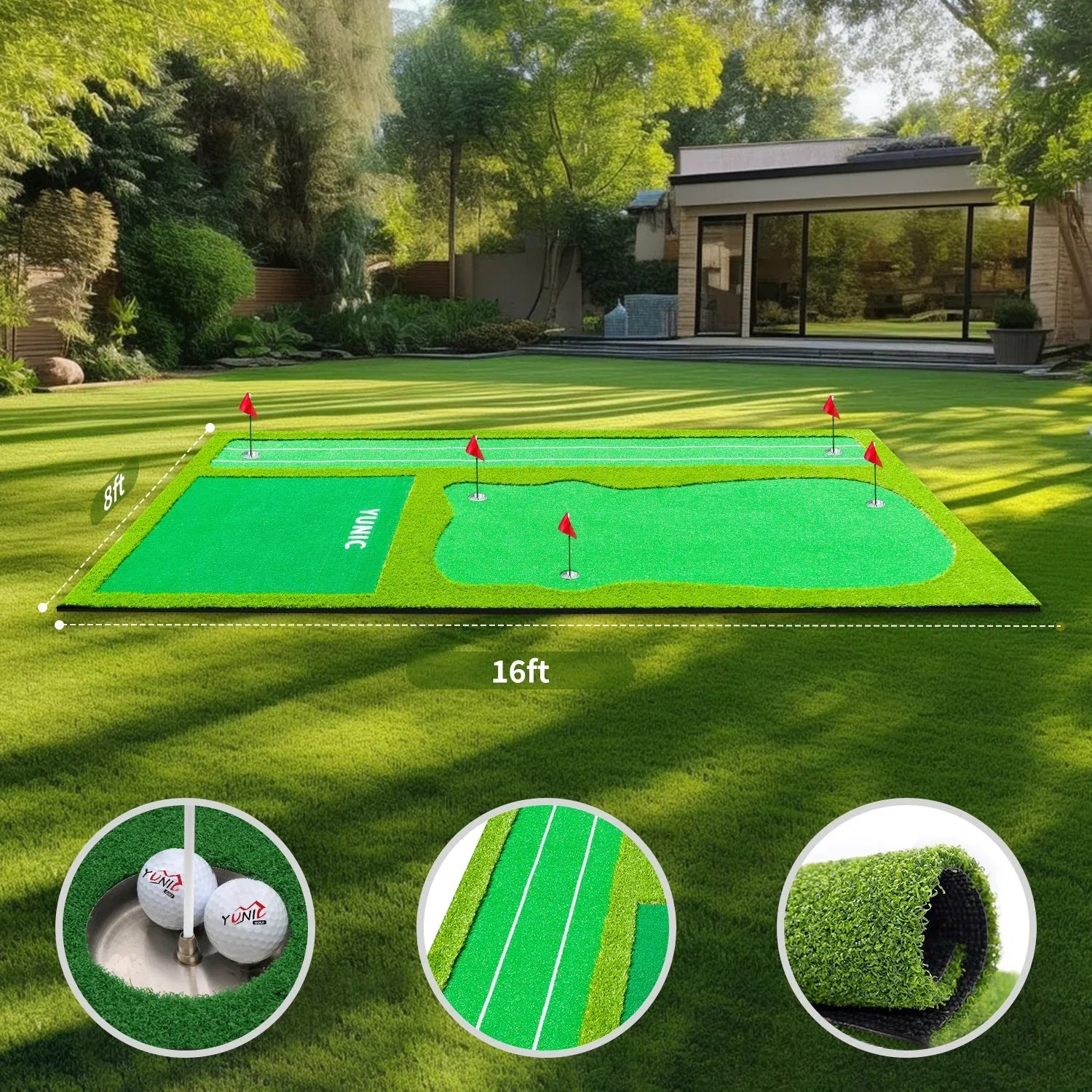 Golf Putting Green (16ft, Style A) - BIG FRENCHIES