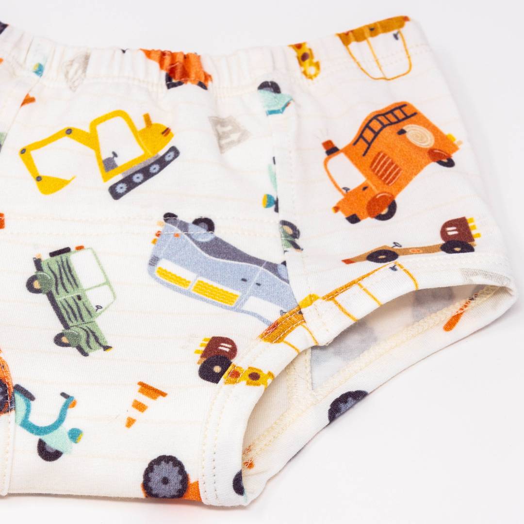Vintage Transportation Potty Organic Training Underpants - BIG FRENCHIES