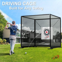 Golf Driving Practice Cage (Black) - BIG FRENCHIES