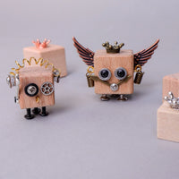 DIY Timberbot Kit – Build 2 Wooden Robots, Make Keychains & Necklaces - BIG FRENCHIES
