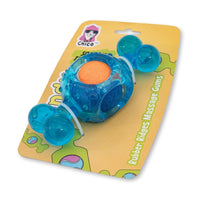 Blue Candy-Inspired Squeaky Tennis Ball Dog Chew Toy – TPR, Durable & Promotes Dental Health - BIG FRENCHIES