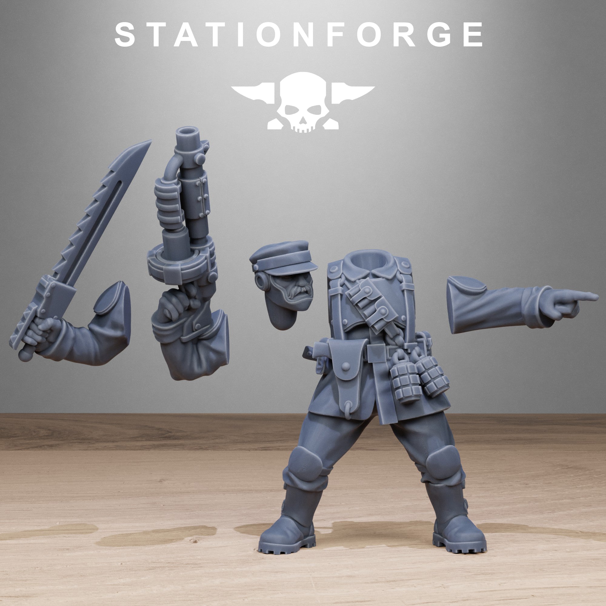 3D Printed FreeGuard Infantry by StationForge Miniatures