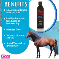EQyss Survivor Mane & Tail Detangler 8 oz. Safe for Foals Mares Ponies & Horses