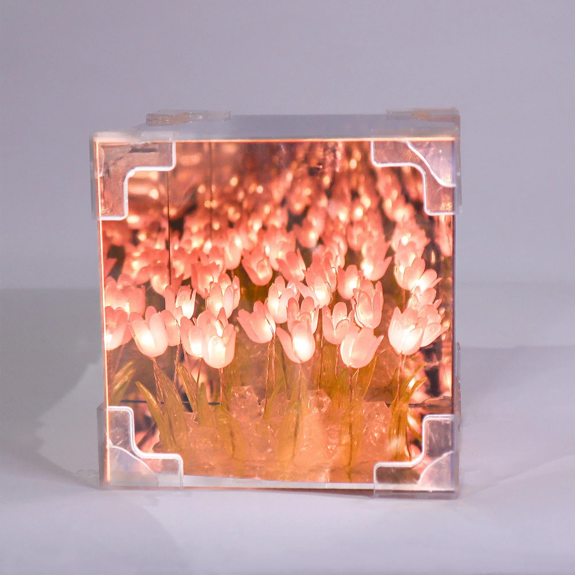 Tulip Mirror LED Night Light - Pink - BIG FRENCHIES