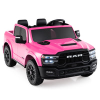 2 Seater 24V Ride on Toy for Big Kids Licensed Ram Truck with Remote and Music