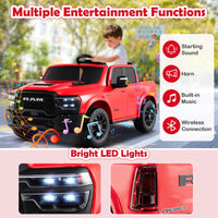2 Seater 24V Ride on Toy for Big Kids Licensed Ram Truck with Remote and Music