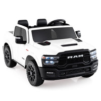 2 Seater 24V Ride on Toy for Big Kids Licensed Ram Truck with Remote and Music