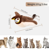 Flapping Bird Cat Toy – Interactive Catnip Plush - BIG FRENCHIES