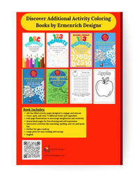 Fruit or Vegetable? Trace, Spell, and Color Various Fruits and Vegetables Activity Coloring Book - BIG FRENCHIES