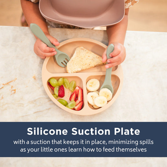 Dusty Rose Silicone Suction Plate - BIG FRENCHIES