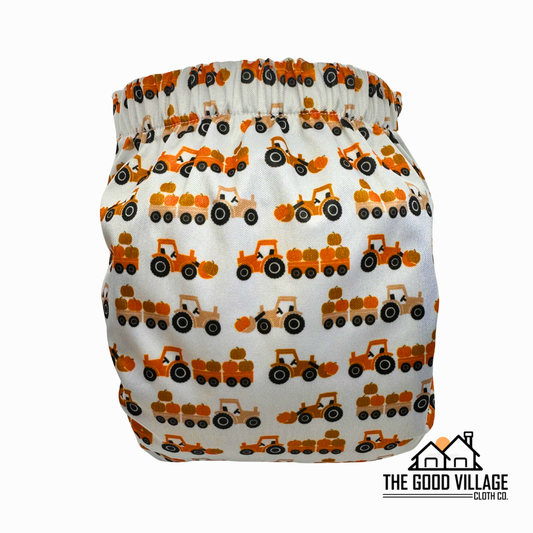 One Size Pocket Diaper - Pumpkin Haul