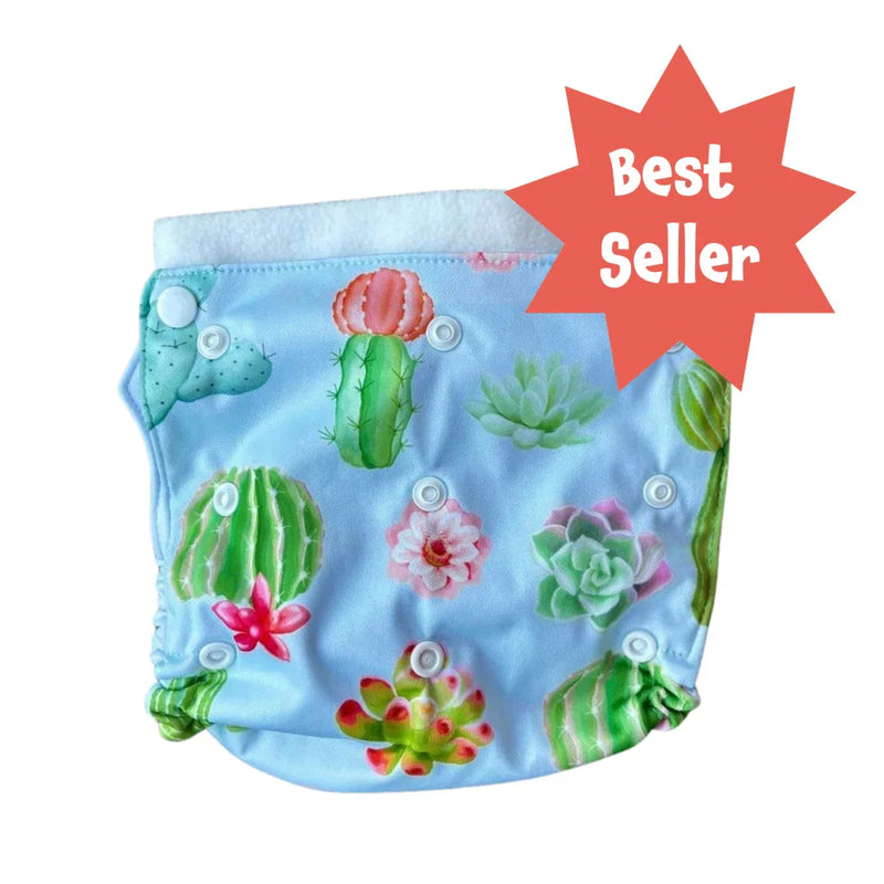 All-in-Two Diaper Cover and Belt (Printed PUL) - BIG FRENCHIES