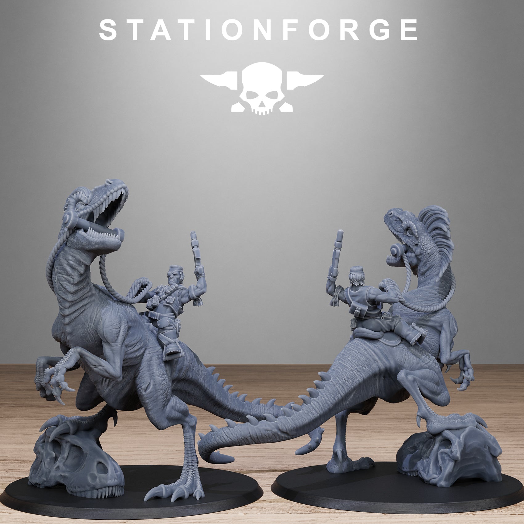 3D Printed GrimGuard Jungle Raptors by Stationforge Miniatures