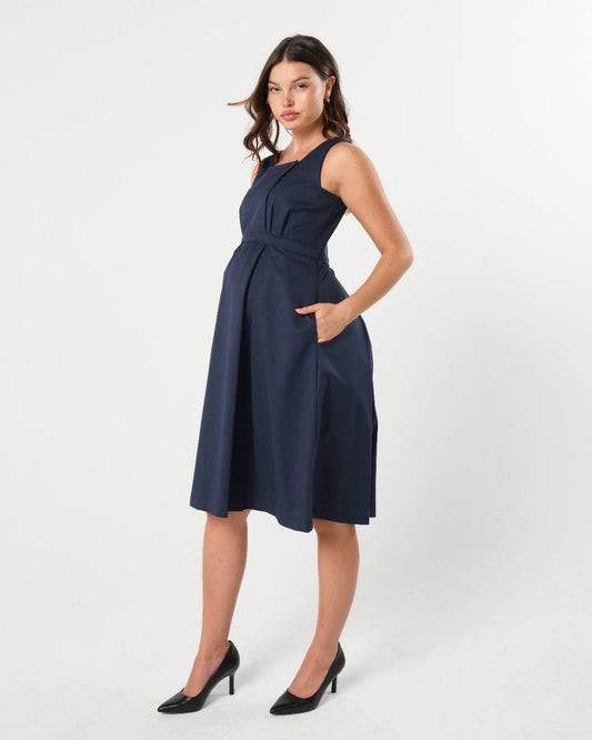 INTO THE BLUE Empire Maternity & Nursing Dress (Regular & Petite) - BIG FRENCHIES