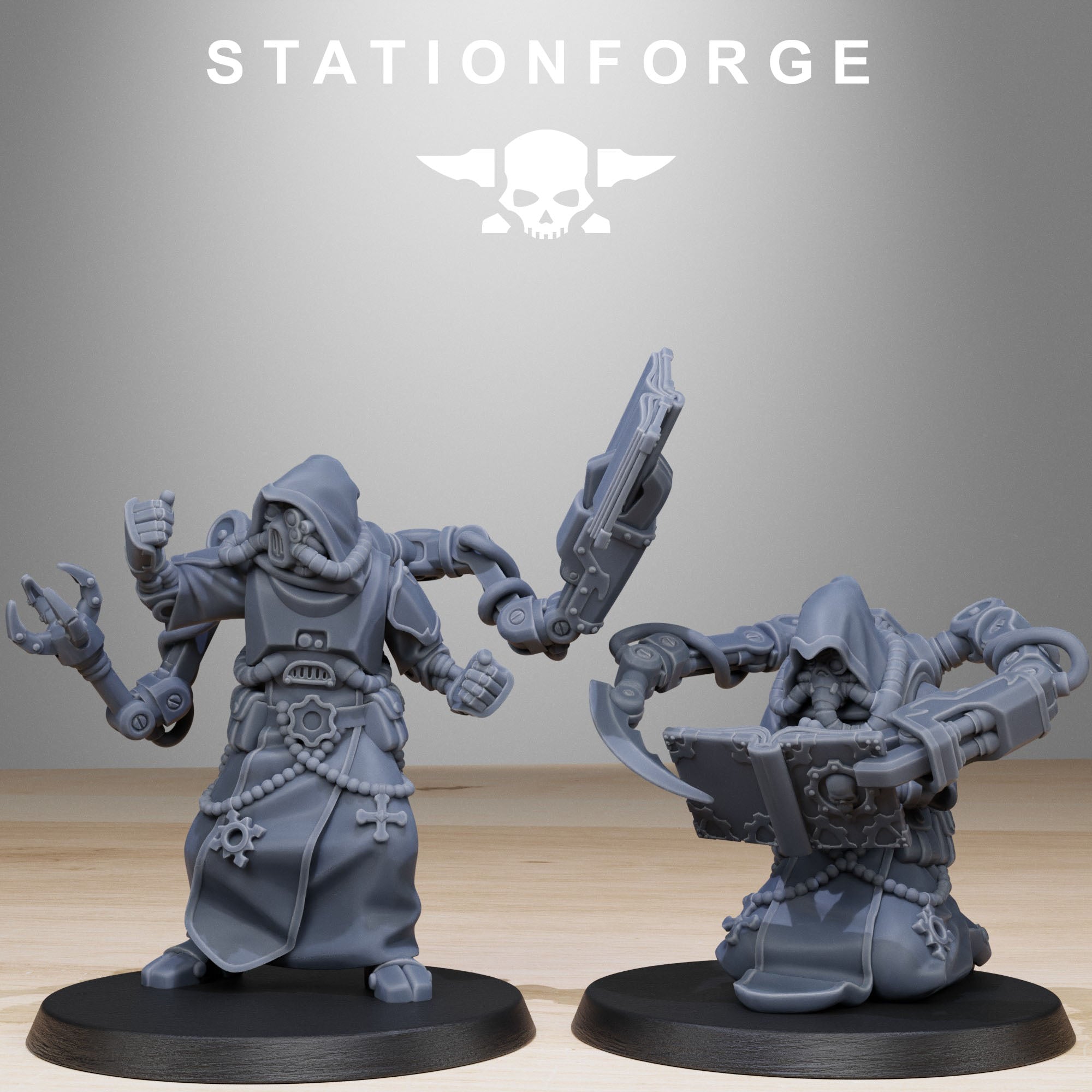 3D Printed Scavenger Monks by StationForge Miniatures