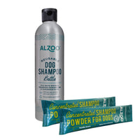 Alzoo Dog Puppy Vanilla Scent Concentrate Shampoo Makes 32oz No Waste Recycable Reusable