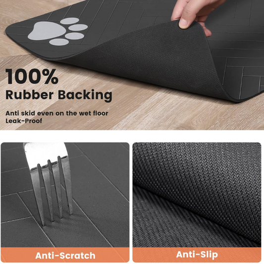 Absorbent Dog Food Mat Waterproof Pet Feeding Mat for Dogs & Cats - BIG FRENCHIES