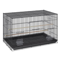 30 Inch Bird Cage, Metal Large Parakeet Cages For Cockatiels Small Parrot Budgies Lovebirds Canaries, Pet Bird Cage With