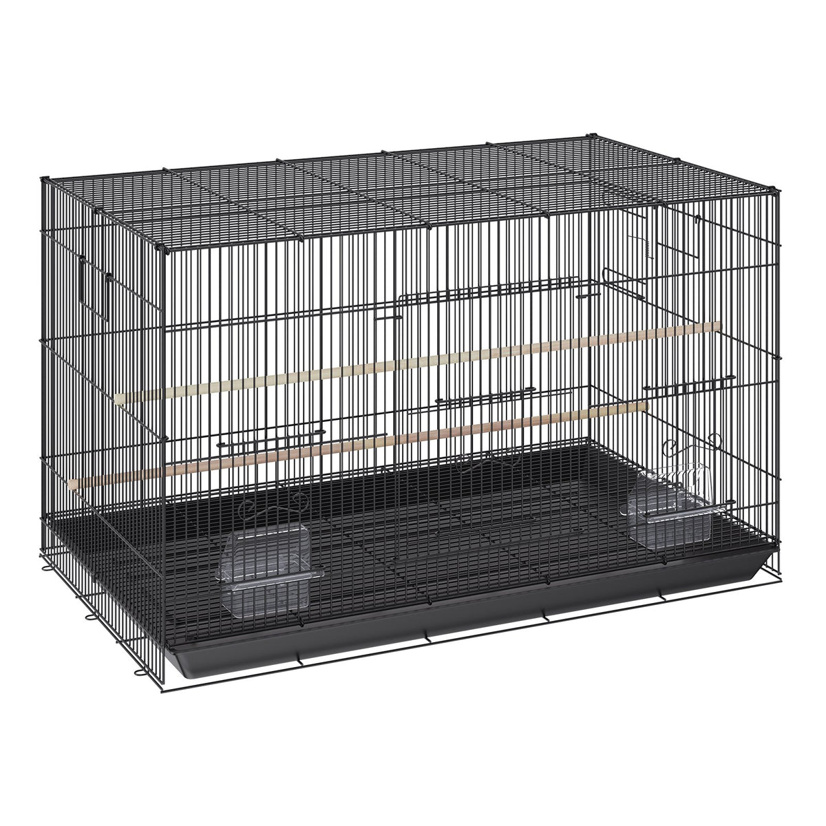 30 Inch Bird Cage, Metal Large Parakeet Cages For Cockatiels Small Parrot Budgies Lovebirds Canaries, Pet Bird Cage With