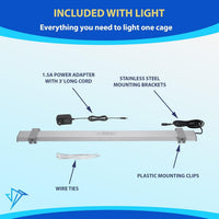 Illuminate Your Bird's World with the Happybird Full Spectrum LED Light - Safe, Easy-to-Install, and Perfect for Soft Bill Birds - BIG FRENCHIES