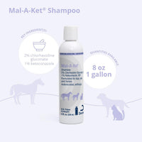 Mal-A-Ket Keto Shampoo for Dogs Cats Skin & Coat Cleanser 8oz