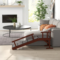 PawHut Wooden Dog Ramp With Removable Guardrails, Non-Slip Surface