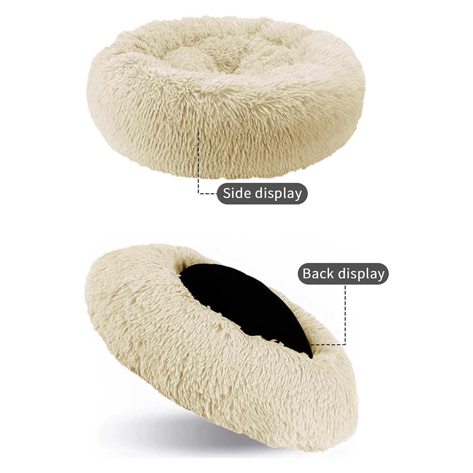 Calming Donut Dog Bed Anti-Anxiety - BIG FRENCHIES